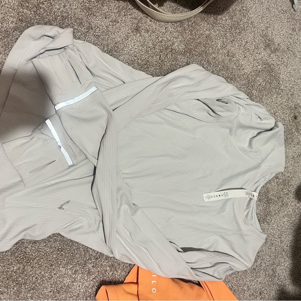 Light Gray Long Sleeve Top